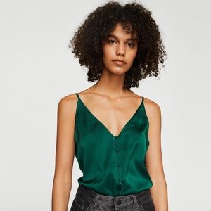 Mango Satin Top